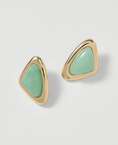 Ann Taylor Triangle Stone Stud Earrings Glass Slipper Women's