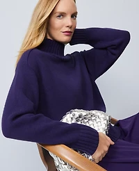 Ann Taylor Ribbed Mock Neck Sweater Women's