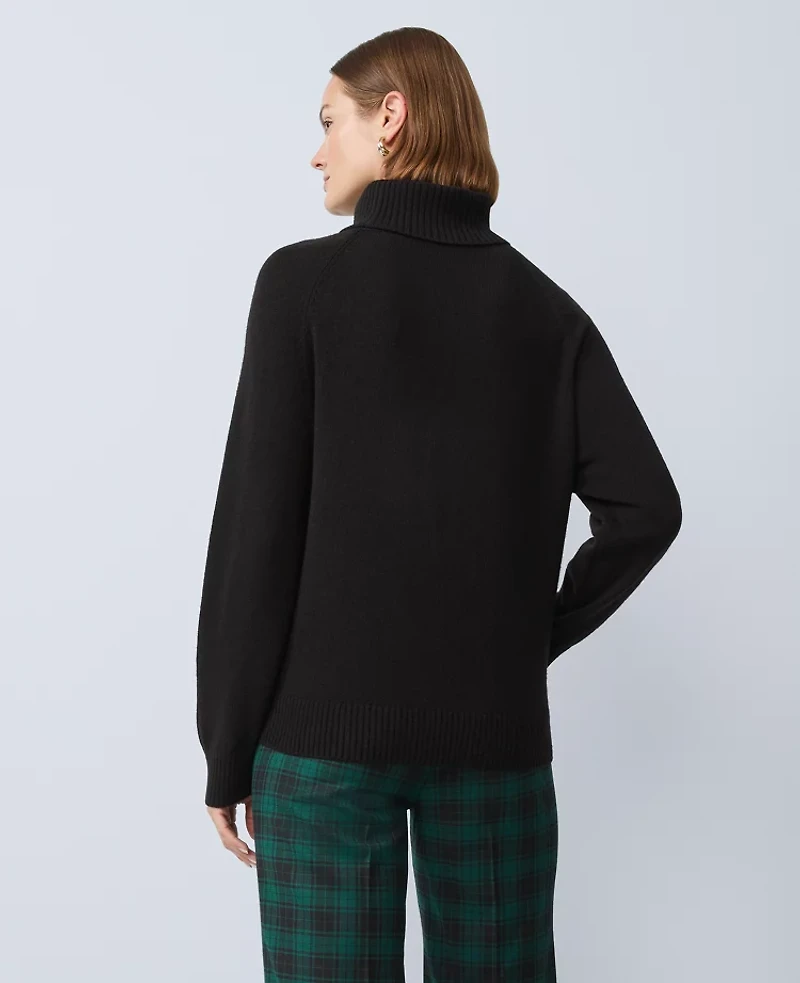 Ann Taylor Crossover Turtleneck Sweater Women's