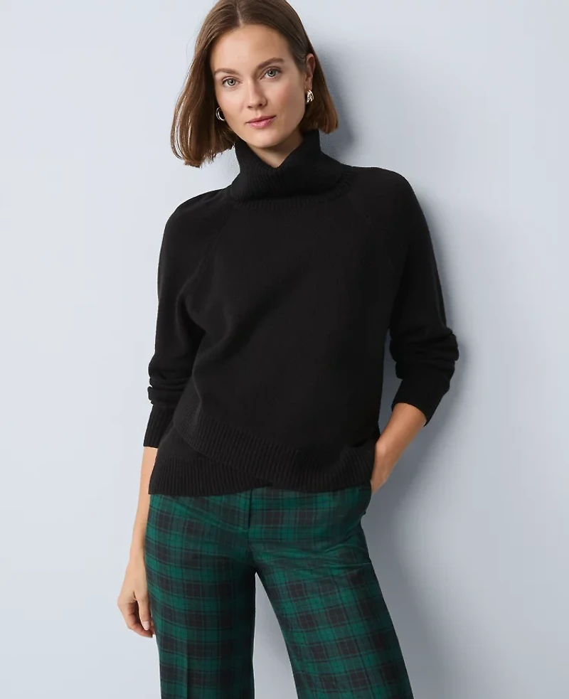 Ann Taylor Crossover Turtleneck Sweater Women's