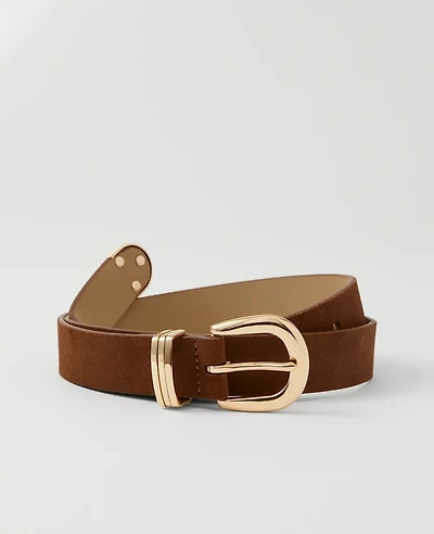Ann Taylor Suede Multi Keeper Belt Women's