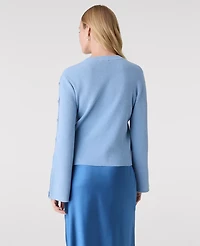 Ann Taylor Button Ribbed Sweater Women's