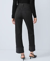 Ann Taylor The Boyfriend Jean Washed Black Women's