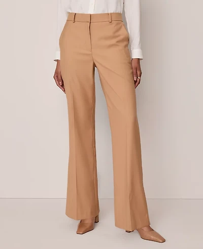 Ann Taylor The Flare Trouser Pant — Curvy Fit Sesame Women's