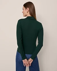 Ann Taylor Petite Shawl Collar Wrap Top Women's