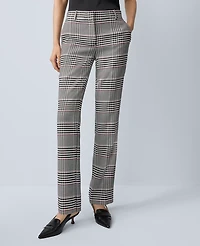 Ann Taylor The Petite Sophia Pant Plaid Black Women's