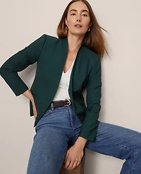 Ann Taylor The Petite Cutaway Blazer Pine Grove Women's