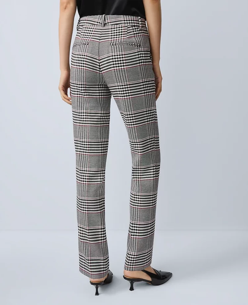 Ann Taylor The Sophia Pant Plaid Black Women's