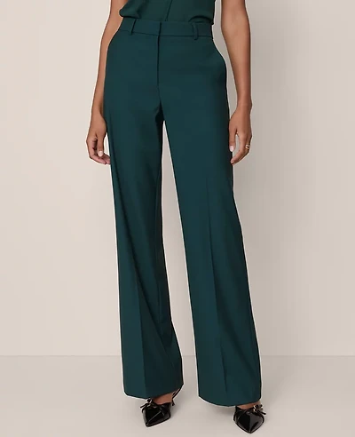 Ann Taylor The Petite Wide-Leg Pant — Curvy Fit Pine Grove Women's