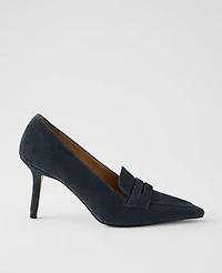 Ann Taylor Suede Nip Toe Penny Pump Women's