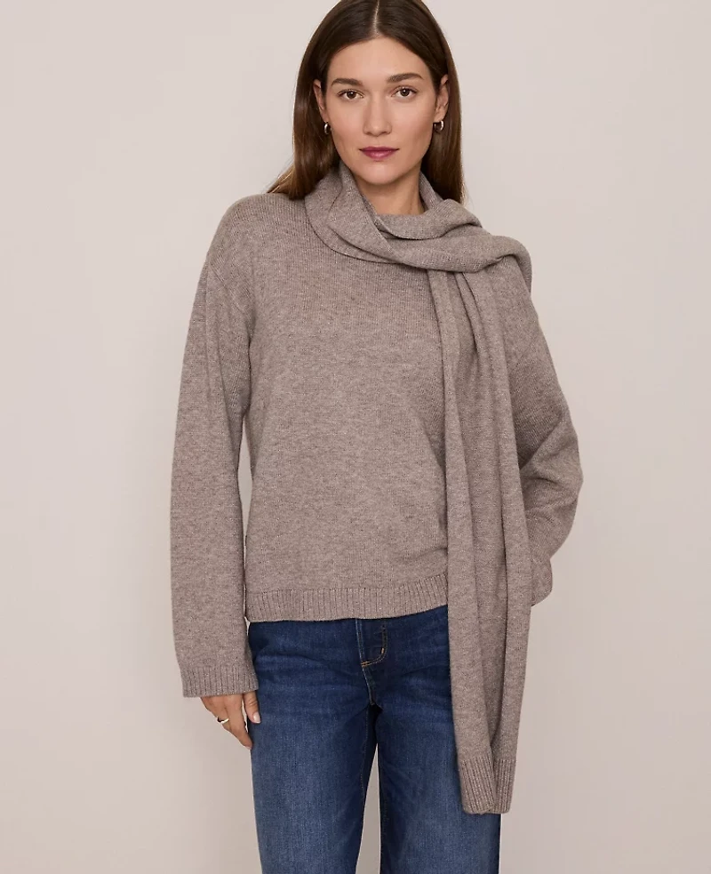 Ann Taylor Weekend Collection Scarf Sweater Women's