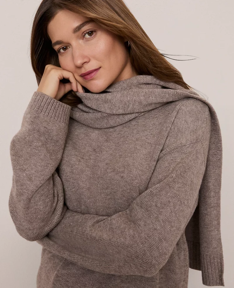 Ann Taylor Weekend Collection Scarf Sweater Women's