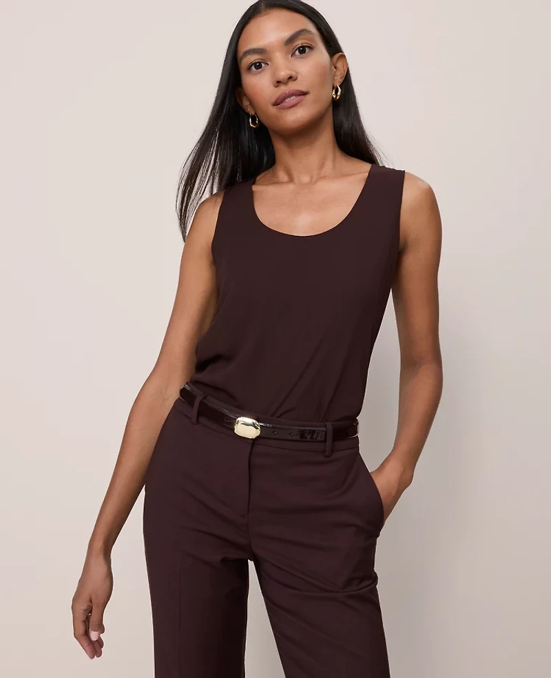 Ann Taylor Mixed Media Tank Top Women's