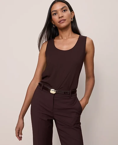 Ann Taylor Mixed Media Tank Top Women's