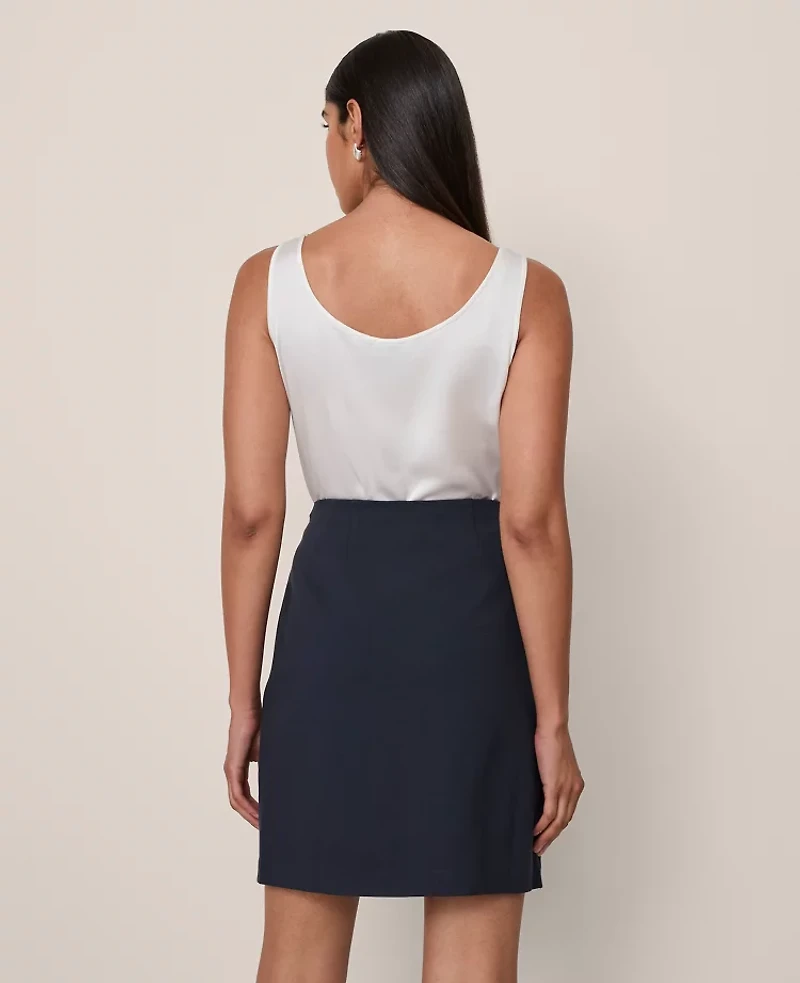 Ann Taylor Petite Pocket Skirt Ponte Women's