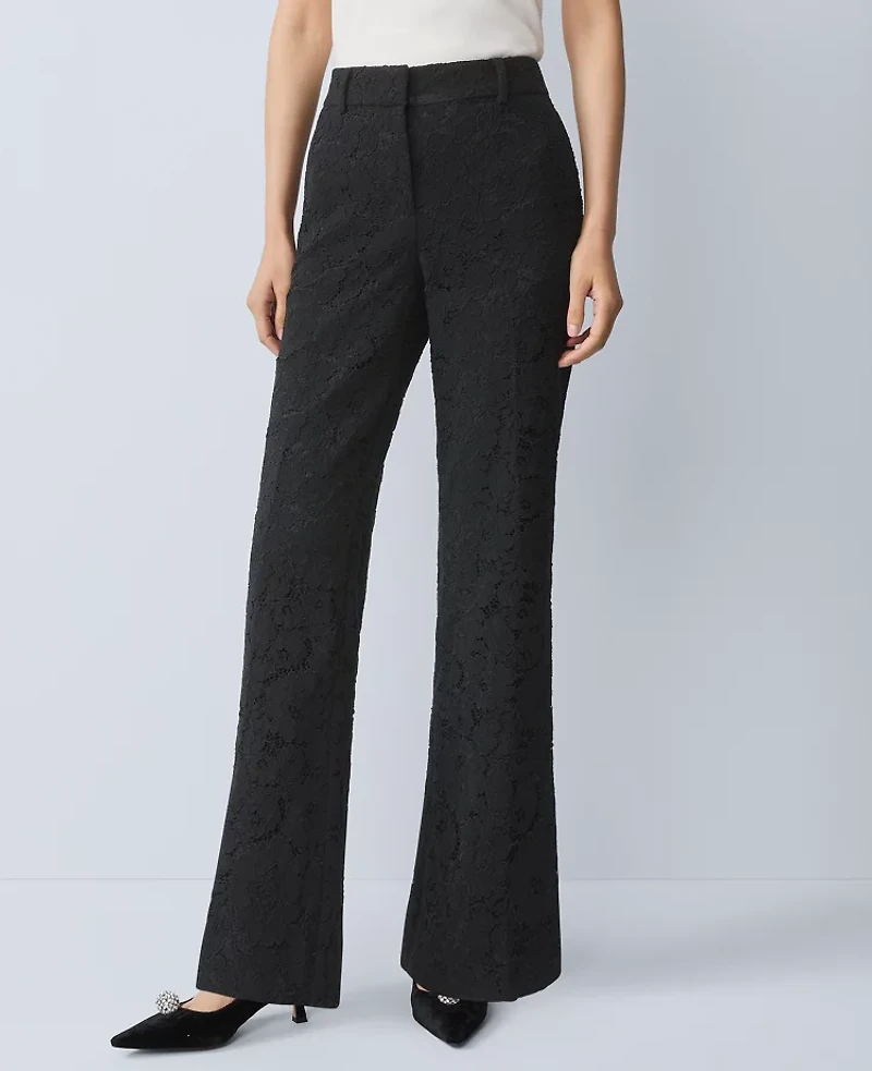Ann Taylor The Jayne Trouser Lace Black Women's