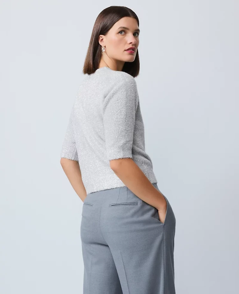 Ann Taylor Metallic Sweater T-Shirt Women's
