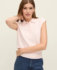 Ann Taylor Weekend Collection Collared Sweater Vest Women's