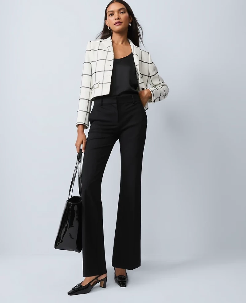 Ann Taylor The Jayne Trouser Ponte Black Women's