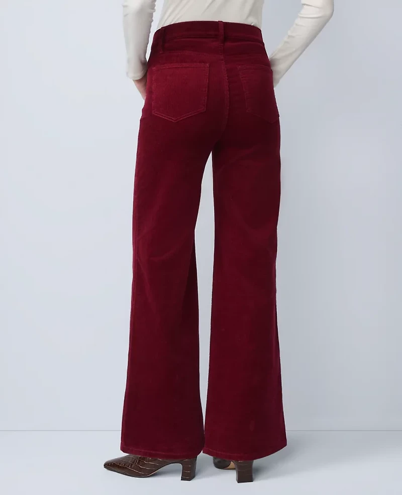 Ann Taylor Weekend Collection Wide-Leg Corduroy Pant Women's
