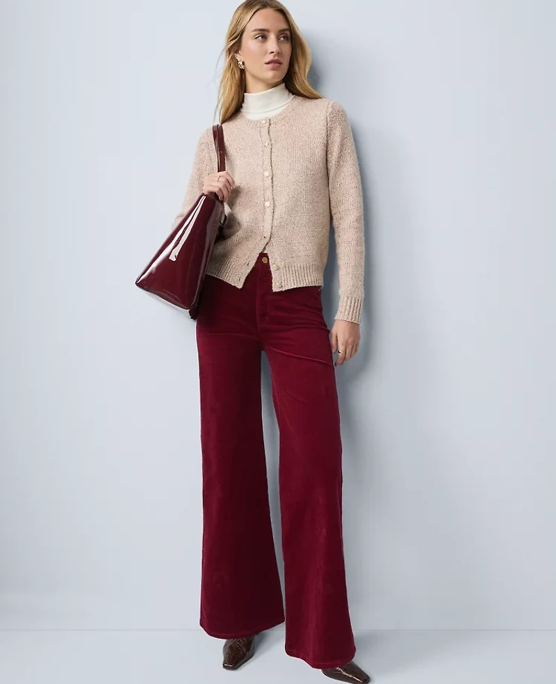 Ann Taylor Weekend Collection Wide-Leg Corduroy Pant Women's