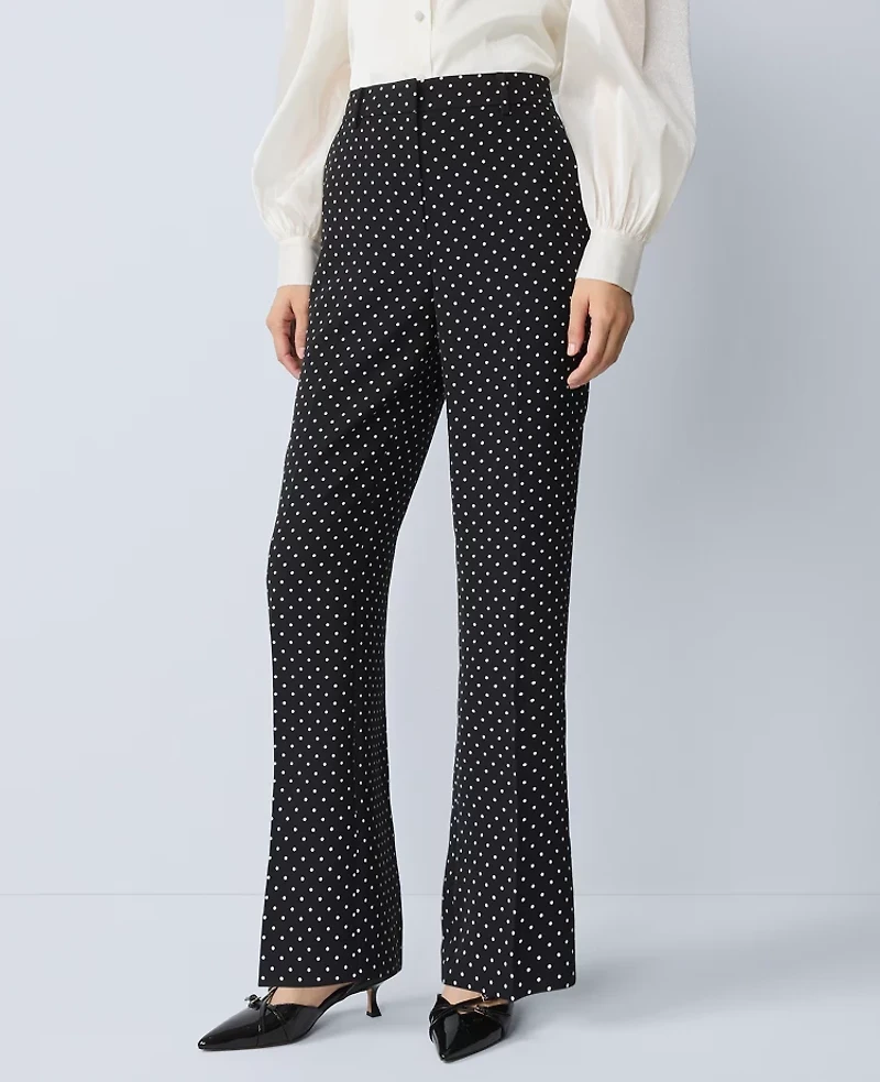 Ann Taylor The Dotted Jayne Trouser Black Women's