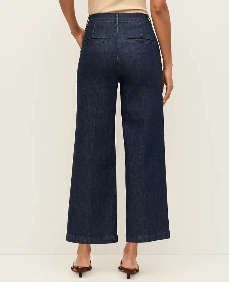 Ann Taylor The Petite Trouser Crop Jean Classic Rinse Wash Women's
