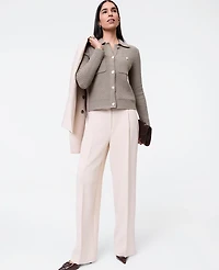 Ann Taylor Textured Stitch Sweater Jacket Women's