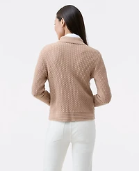 Ann Taylor Textured Stitch Sweater Jacket Women's