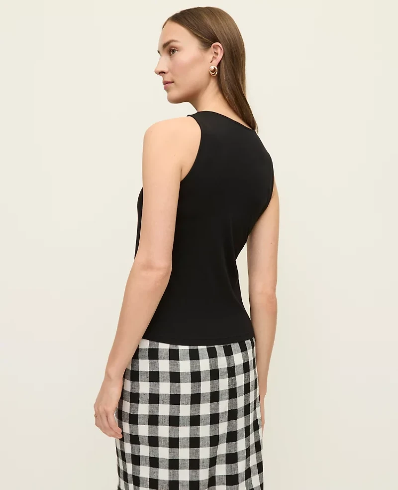 Ann Taylor Crew Neck Halter Tank Top Women's