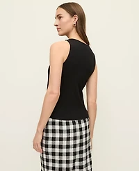 Ann Taylor Crew Neck Halter Tank Top Women's