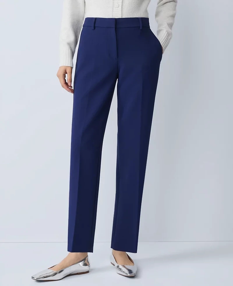 Ann Taylor The Tall Eva Ankle Pant Doubleweave Twilight Sea Women's