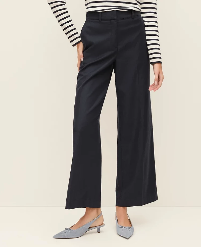 Ann Taylor The Relaxed Wide-Leg Ankle Pant Women's