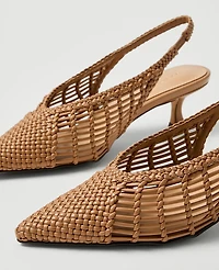 Ann Taylor Woven Nip Toe Slingback Pump Women's