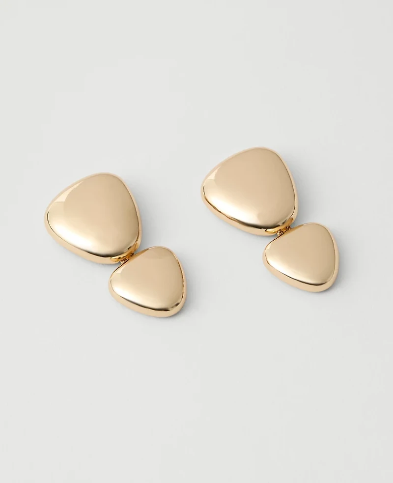 Ann Taylor Double Disc Drop Earrings Women's
