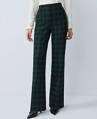 Ann Taylor The Petite Jayne Trouser Plaid Rainforest Women's