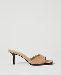 Ann Taylor Suede Mule Dominican Sand Women's