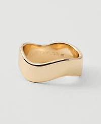 Ann Taylor Metal Wavy Ring Women's