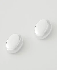 Ann Taylor Oversized Stud Earrings Silvertone Women's