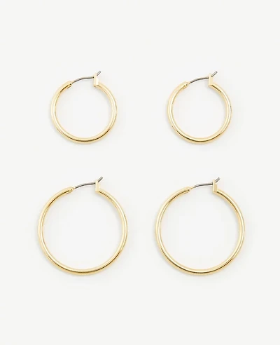 Ann Taylor Hoop Earring Set Women's
