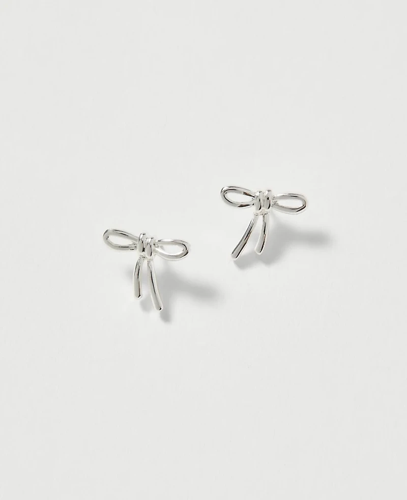 Ann Taylor Mini Bow Stud Earrings Women's