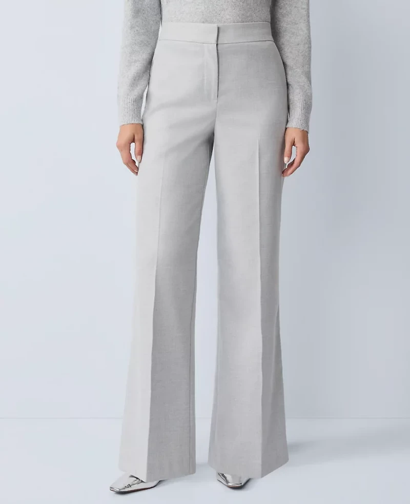 Ann Taylor The Petite Perfect Wide-Leg Pant Flannel Women's