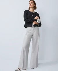 Ann Taylor The Petite Perfect Wide-Leg Pant Flannel Women's