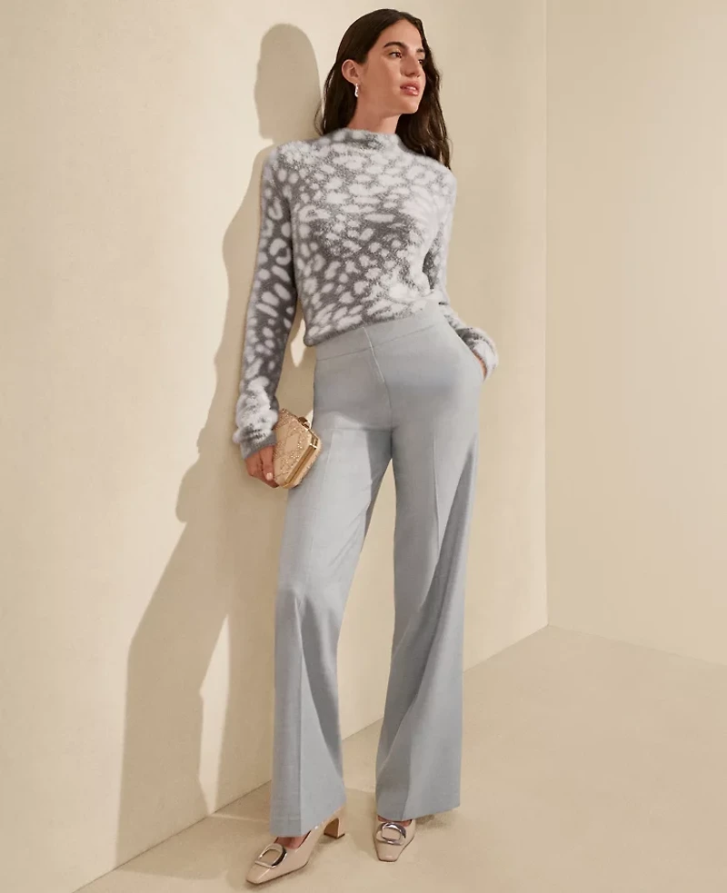 Ann Taylor The Petite Perfect Wide-Leg Pant Flannel Women's