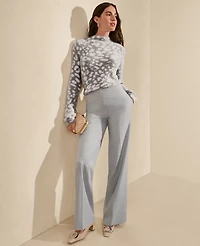 Ann Taylor The Petite Perfect Wide-Leg Pant Flannel Women's