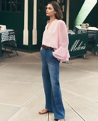 Ann Taylor The Denim Trouser Size 0 Dark Wash Women's