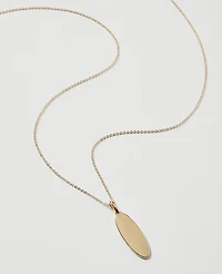 Ann Taylor Metal Pendant Necklace Goldtone Women's