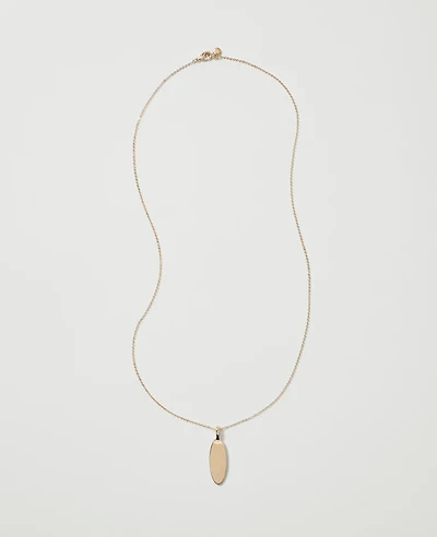 Ann Taylor Metal Pendant Necklace Goldtone Women's