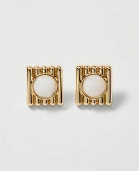 Ann Taylor Textured Stone Stud Earrings Women's