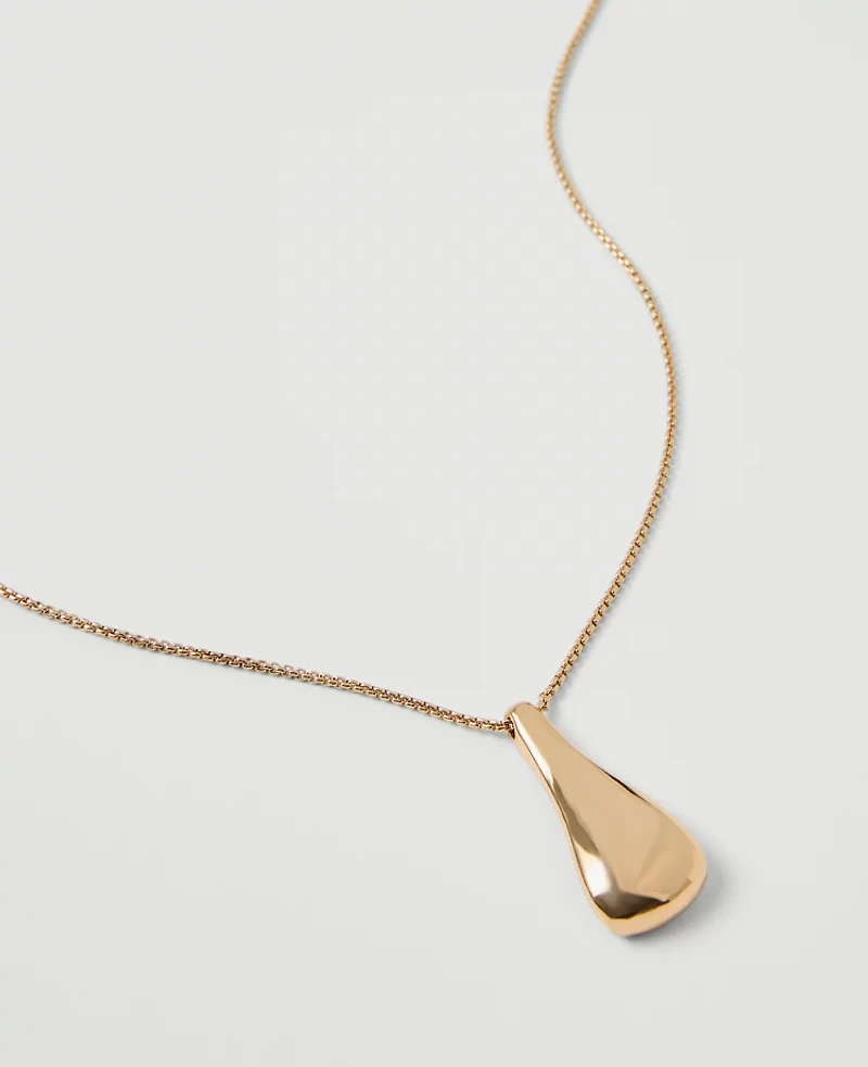 Ann Taylor Metal Pendant Necklace Women's